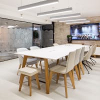 Jig Social Meeting Tables with Hand Crafted Solid Oak Frame