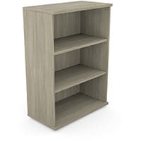 Medium Bookcase 1130mm High With Adjustable Shelves & Floor Leveller Feet W800xD420XH1130mm 18mm Panel Arctic Oak - Universal Storage Can Be Used Alone Or Accompany The Switch Komo or Ashford Ranges