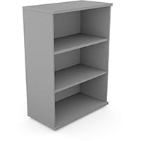 Medium Bookcase 1130mm High With Adjustable Shelves & Floor Leveller Feet W800xD420XH1130mm 18mm Panel Grey - Universal Storage Can Be Used Alone Or Accompany The Switch Komo or Ashford Ranges