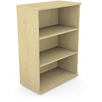 Medium Bookcase 1130mm High With Adjustable Shelves & Floor Leveller Feet W800xD420XH1130mm 18mm Panel Maple - Universal Storage Can Be Used Alone Or Accompany The Switch Komo or Ashford Ranges