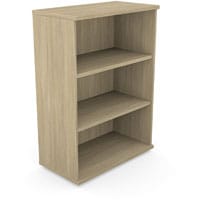 Medium Bookcase 1130mm High With Adjustable Shelves & Floor Leveller Feet W800xD420XH1130mm 18mm Panel Urban Oak - Universal Storage Can Be Used Alone Or Accompany The Switch Komo or Ashford Ranges