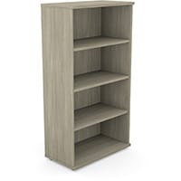 Medium Tall Bookcase with Adjustable Shelves and Floor-leveller Feet W800xD420xH1490mm 18mm Panel Arctic Oak - Universal Storage Can Be Used Alone Or Accompany The Switch Komo or Ashford Ranges