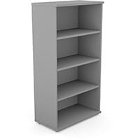 Medium Tall Bookcase with Adjustable Shelves and Floor-leveller Feet W800xD420xH1490mm 18mm Panel Grey - Universal Storage Can Be Used Alone Or Accompany The Switch Komo or Ashford Ranges
