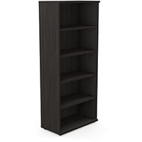 Tall Bookcase with Adjustable Shelves and Floor-leveller Feet W800xD420xH1850mm 18mm Panel Harbour Oak - Universal Storage Can Be Used Alone Or Accompany The Switch Komo or Ashford Ranges