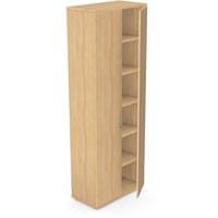 Tall Cupboard with Lockable Doors & Adjustable Shelves W800xD420xH2210mm 18mm Panel Beech - Universal Storage Can Be Used Alone Or Accompany The Switch Komo or Ashford Ranges