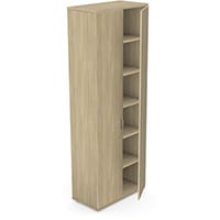 Tall Cupboard with Lockable Doors & Adjustable Shelves W800xD420xH2210mm 18mm Panel Urban Oak - Universal Storage Can Be Used Alone Or Accompany The Switch Komo or Ashford Ranges