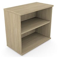 Low Bookcase With Adjustable Shelves & Floor-leveller Feet W800xD420xH725mm 18mm Panel Urban Oak - Universal Storage Can Be Used Alone Or Accompany The Switch Komo or Ashford Ranges