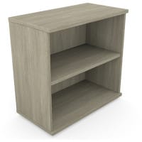 Low Bookcase With Adjustable Shelves & Floor-leveller Feet W800xD420xH770mm 18mm Panel Arctic Oak - Universal Storage Can Be Used Alone Or Accompany The Switch Komo or Ashford Ranges