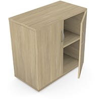 Low Cupboard with Lockable Doors & Adjustable Shelf W800xD420xH770mm 18mm Panel Urban Oak - Universal Storage Can Be Used Alone Or Accompany The Switch Komo or Ashford Ranges