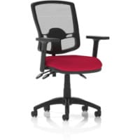 Eclipse Plus III Deluxe Medium Mesh Back Task Operator Office Chair with Height Adjustable Arms in BERGAMOT CHERRY