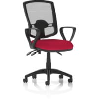 Eclipse Plus III Deluxe Medium Mesh Back Task Operator Office Chair with Loop Arms in BERGAMOT CHERRY