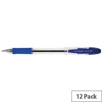 Q-Connect Delta Ballpoint Pen Blue KF00376 Pack 12