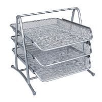 Q-Connect 3-Tier Letter Tray Silver KF00822