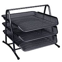 Q-Connect 3-Tier Letter Tray Black KF00823