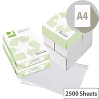 Q-Connect A4 Copier Recycled Paper 80gsm 2500 Sheets (5 Reams) KF01047