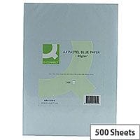 Q-Connect Blue A4 Paper Coloured Paper 80gsm Ream 500 Sheets