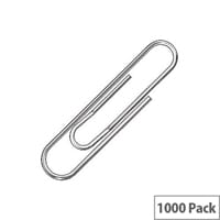 Q-Connect Paper Clips 32mm Plain Pack 1000