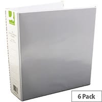 Q-Connect Presentation 4D-Ring Binder 50mm A4 White Pack 6