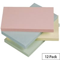 Q-Connect Pastel Quick Note Repositionable Pad 125x75mm Rainbow