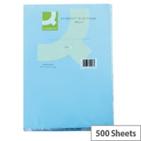 Q-Connect Bright Blue A4 Paper Coloured Paper 80gsm Ream of 500