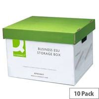 Q-Connect Business Easy Set Up Storage Box Pack 10