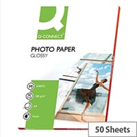 Q-Connect A4 Gloss Photo Paper 180gsm (Pack of 50)