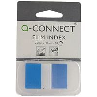 Q-Connect Page Marker 1 inch Pack of 50 Blue KF03632