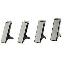 Q-Connect Executive Letter Tray Risers Black Pack of 4