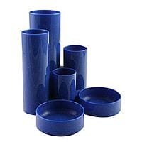 Q-Connect 6 Compartment Desk Tidy Blue - KF10041