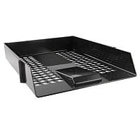 Q-Connect Letter Tray Plastic Black