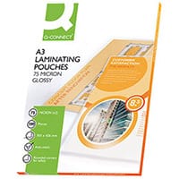 Q-Connect A3 2x75 Micron Laminating Pouches Pack of 100 KF11413