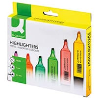Q-Connect Pastel Highlighters Pack of 6 9608200000