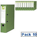 Green lever arch file