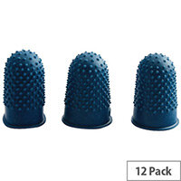 Small Thimble Finger Cones Pack of 12 Green No.0 Rubber Thimblettes 