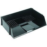 Q-Connect Wide Entry Letter Tray Black