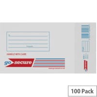 GoSecure Bubble Lined Envelope Size 1 100x165mm White Pack of 100