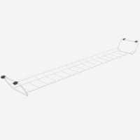 Universal Cable Management Basket White 1000mm