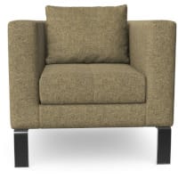 Highline Single Seater with Armrests - Standard Cantilever Chrome Frame Rivet EGL03 Fabric