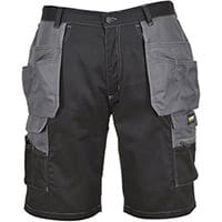 Portwest KS18 Granite Holster Shorts Black & Zoom Grey Medium