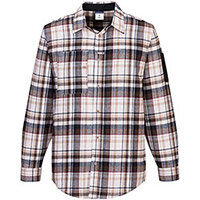 Portwest KX370 KX3 Flannel Shirt Brown Checkered Medium