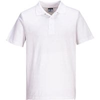 Portwest L210 Lightweight Jersey Polo Shirt (48 in a box) White Size M Regular Fit