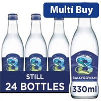Ballygowan Still Mineral Water Multipack – 24x330ml Glass Bottles