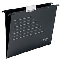 Leitz Alpha Recycle Suspension File A4 Black Pack of 10 19210095