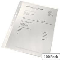 Leitz ReCycle Punched Pockets 90 Micron Pack of 100 4791-10-03