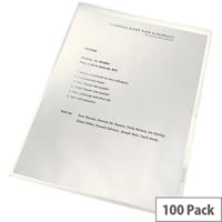 Leitz ReCycle Cut Flush Folders Clear 100pk