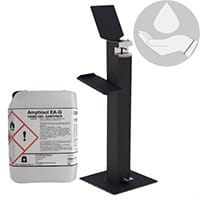 Metal Free-Standing Sanitiser Gel Dispenser
