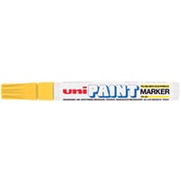 Unipaint PX-20 Paint Marker Medium Bullet Yellow Pack of 12 545509000
