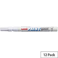 UniPAINT Marker PX21 White Pack of 12