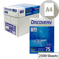 Discovery Everyday A4 75gsm White Printer Paper Box of 2500 Sheets DIS0750073