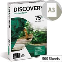 Discovery Everyday A3 75gsm White Printer Paper Ream of 500 Sheets